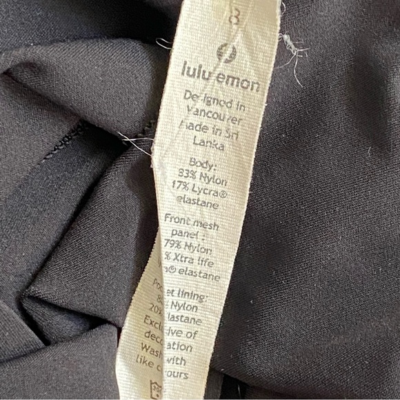 Lululemon Colour Me Ombre Tight black gray panel mesh detail high rise leggings - Picture 5 of 12